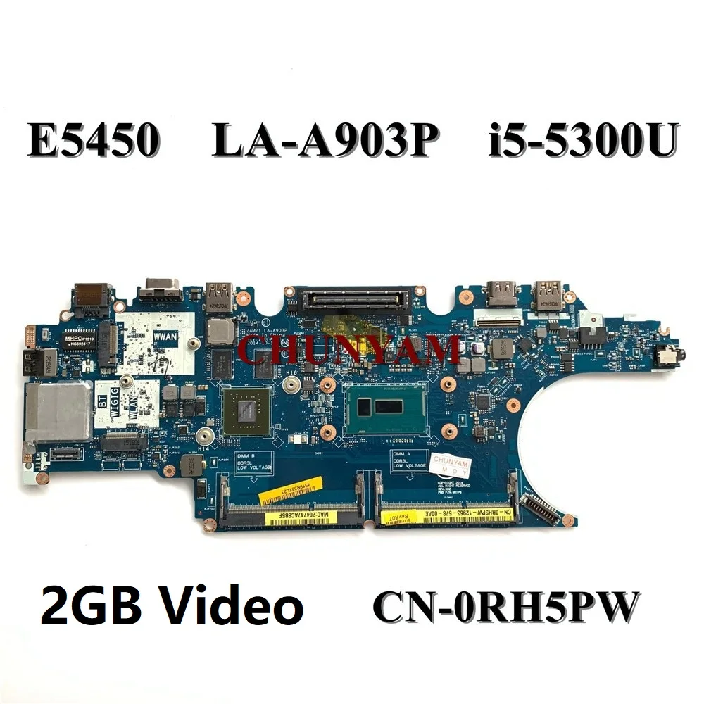 Совершенно новый телефон для ноутбука dell Latitude 14 5450 E5450 материнская плата с i5-5300u CPU