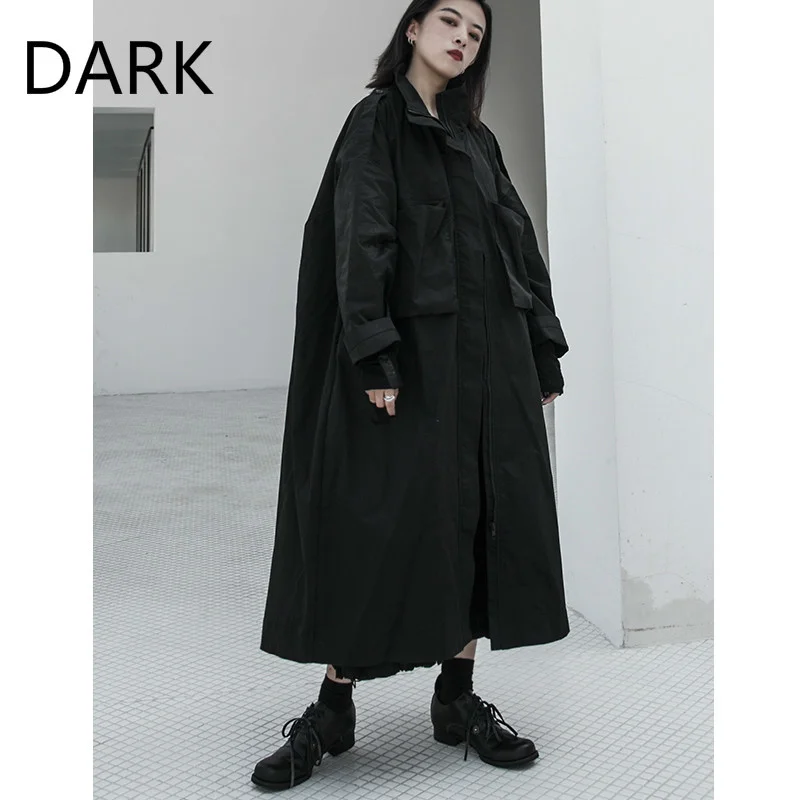TINT ERA Plus Velvet Dark Black Mountain Wind Windbreaker Padded Coat Long Over The Knee Version Yohji Jacket
TINT ERA Plus Velvet Dark Black Mountain Wind Windbreaker Padded Coat Long Over The Knee Version Yohji Jacket