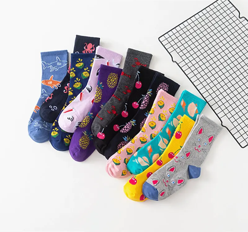 2020 Cotton 1 Pair Mid Tube Socks Women Men Long Socks Cute Breathable Fruit Cartoon Pattern Korean Style Unisex Sock
2020 Cotton 1 Pair Mid Tube Socks Women Men Long Socks Cute Breathable Fruit Cartoon Pattern Korean Style Unisex Sock