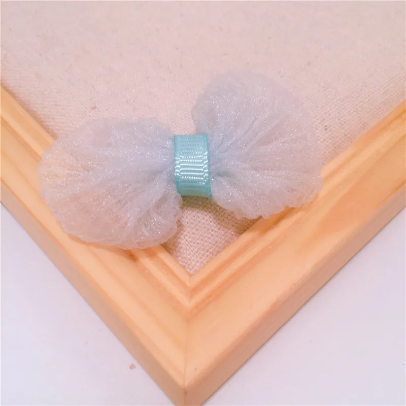 15pcs/lot 6*3.7cm DIY mesh fabric bowknot for handmade children's Headdress accessories | Дом и сад