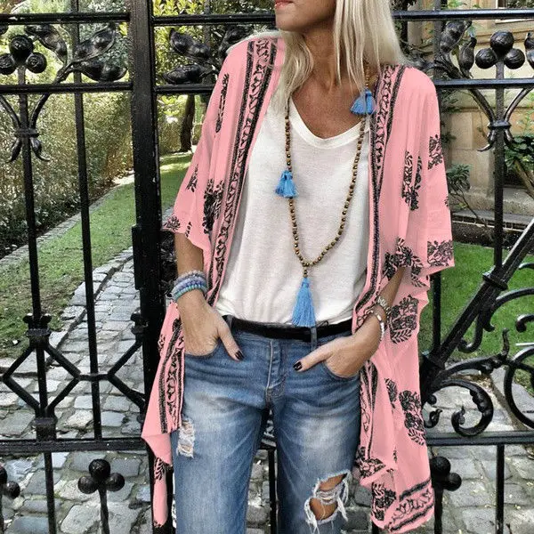 2021 Spring New Women's Printed Medium Sleeve Chiffon Cardigan Fashion Casual Slim Medium Length Shirt
2021 Spring New Women's Printed Medium Sleeve Chiffon Cardigan Fashion Casual Slim Medium Length Shirt