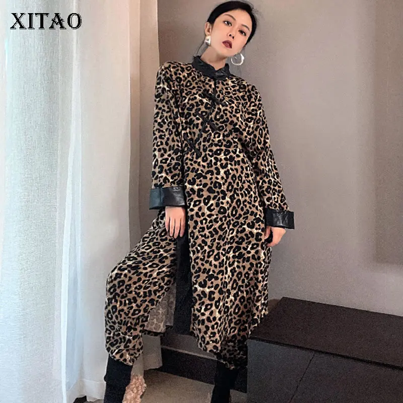Женский комплект из двух предметов XITAO, модный Леопардовый топ с длинными рукавами и эластичной резинкой на талии, длинные плиссированные ш...
Женский комплект из двух предметов XITAO, модный Леопардовый топ с длинными рукавами и эластичной резинкой на талии, длинные плиссированные ш...