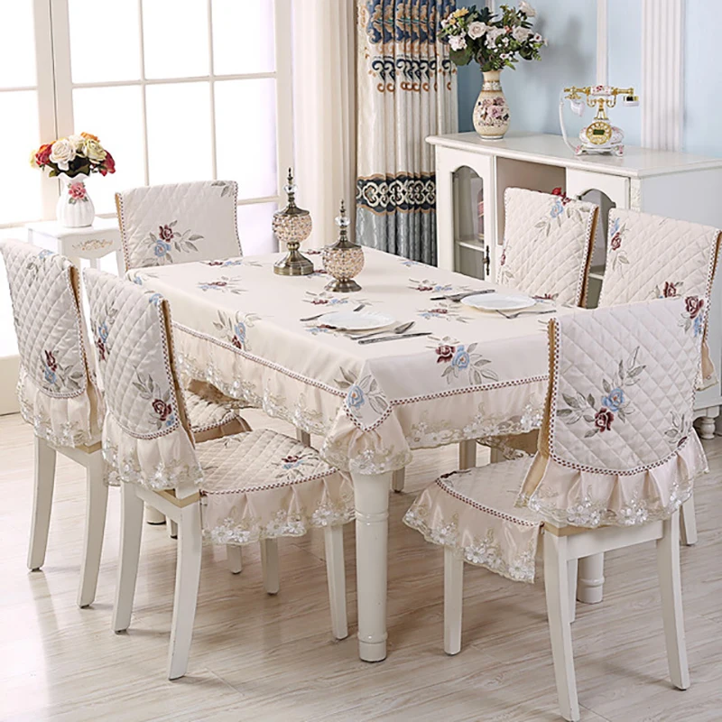 New Embroidery Non-slip Modern Minimalist Chair Cover Home Furniture Table And Set Tablecloth Elegant Dining Cushion | Дом и сад