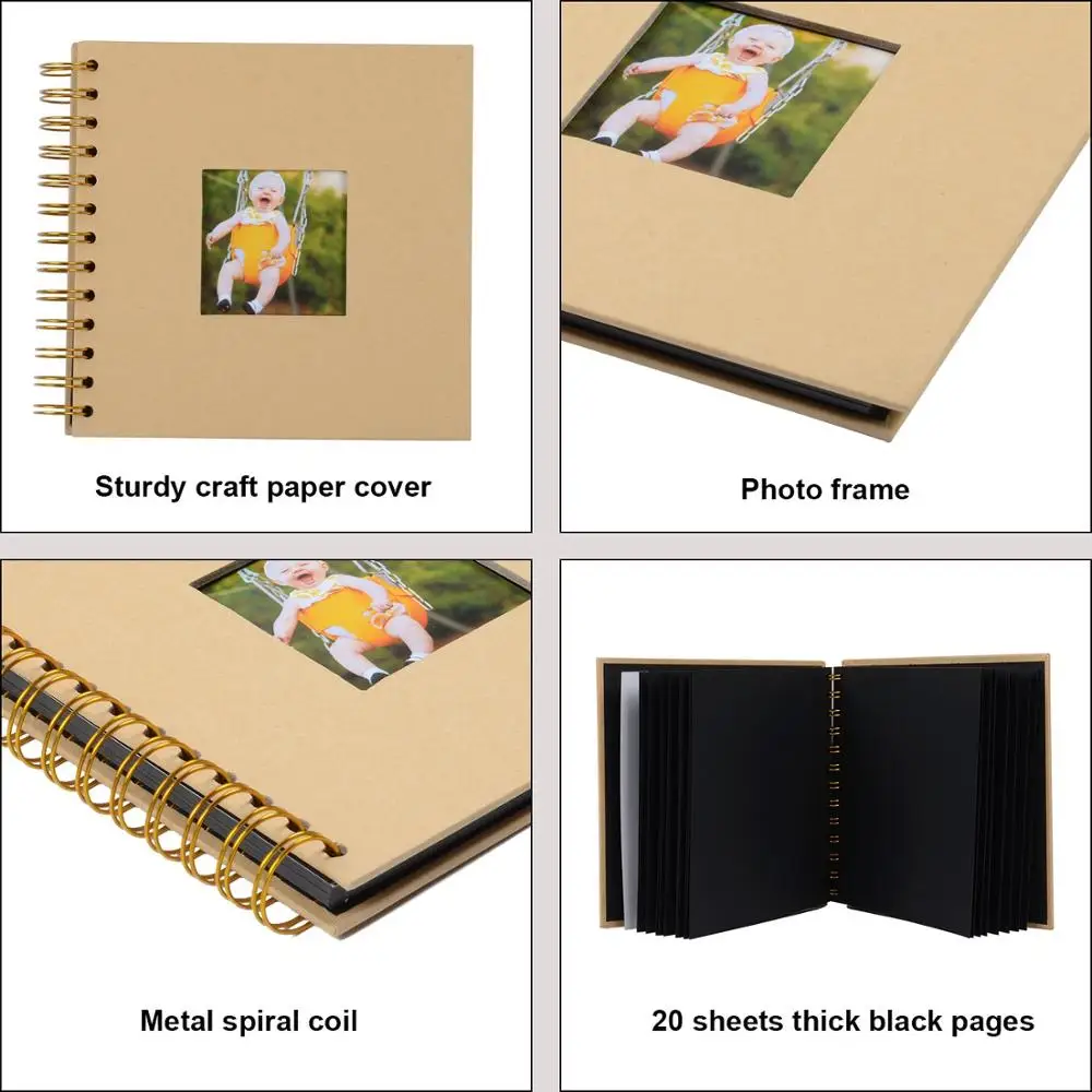 Black Pages Of Diy Scrapbook Album Suitable For Wedding Guests Or Anniversary Baby Family Gifts
Black Pages Of Diy Scrapbook Album Suitable For Wedding Guests Or Anniversary Baby Family Gifts