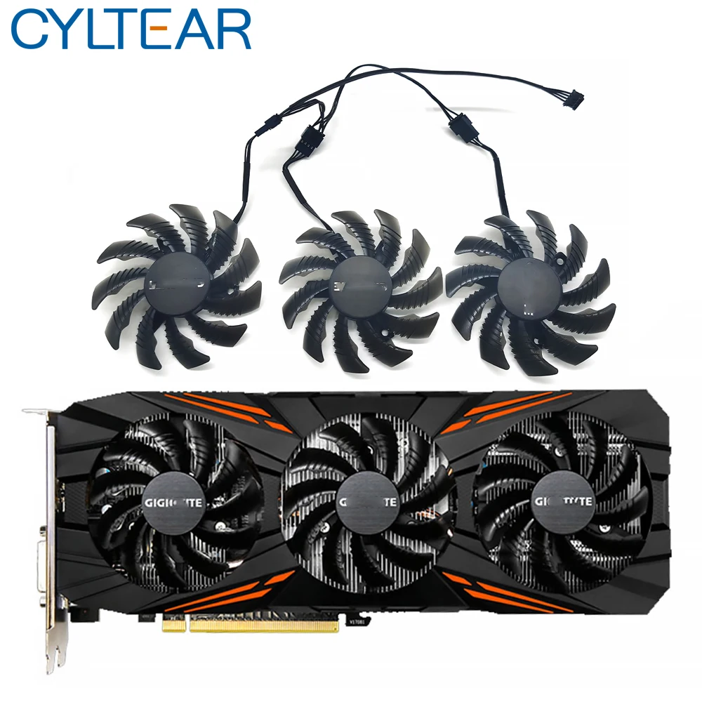 Вентилятор для охлаждения Gigabyte AORUS GTX 1080 1070 Ti G1 игровой вентилятор видеокарты 75 мм