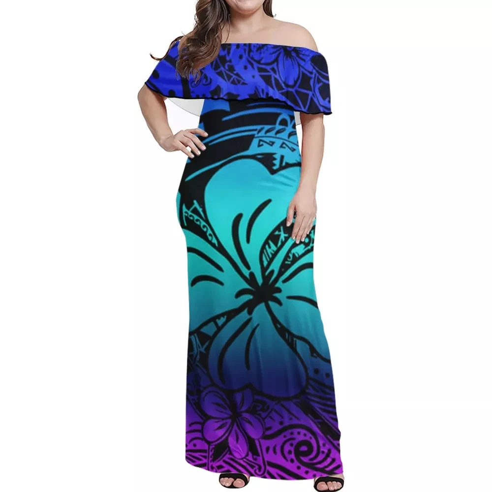 Hycool Patch Color Polynesian Tribal Floral Design Print Sexy Off Shoulder Ruffle Long Dress Top Women Plus Size 7xl Sundress
Hycool Patch Color Polynesian Tribal Floral Design Print Sexy Off Shoulder Ruffle Long Dress Top Women Plus Size 7xl Sundress
