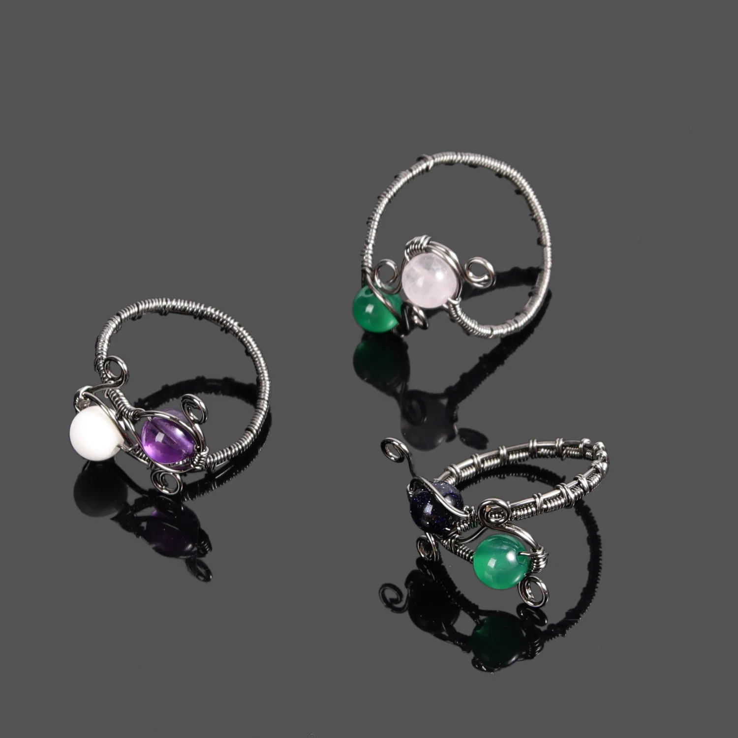 Natural Crystal Stone Ring Ladies Jewelry Pendant DIY Making Necklace Bracelet Accessories Exquisite Creative Gift Women Rings
Natural Crystal Stone Ring Ladies Jewelry Pendant DIY Making Necklace Bracelet Accessories Exquisite Creative Gift Women Rings