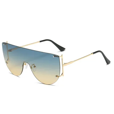 Big Frame Sunglasses For Women Conjoined Sunglasses Couples Personality Street Photography Europe And America 2021 New Fashion 
Big Frame Sunglasses For Women Conjoined Sunglasses Couples Personality Street Photography Europe And America 2021 New Fashion