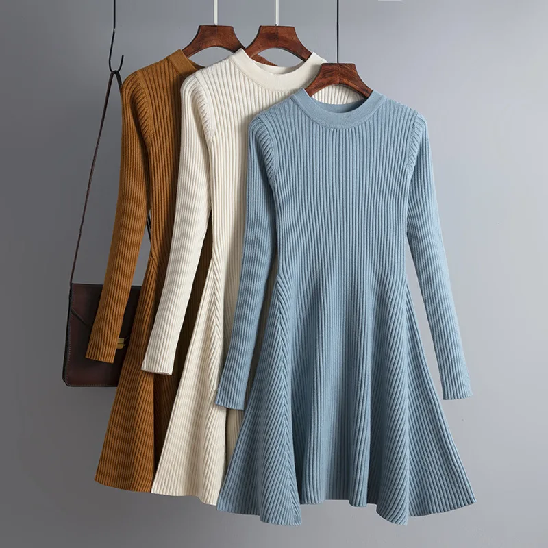 Basic autumn winter short aline thick sweater dress elegant knit dress women slim mini dress Female chic knit sexy dress
Basic autumn winter short aline thick sweater dress elegant knit dress women slim mini dress Female chic knit sexy dress