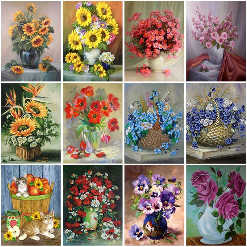 5D DIY Diamond Painting Flower Vase Full square drill Diamond Embroidery Cross Stitch Kit Rose Mosaic Gift Home Decoration
5D DIY Diamond Painting Flower Vase Full square drill Diamond Embroidery Cross Stitch Kit Rose Mosaic Gift Home Decoration
