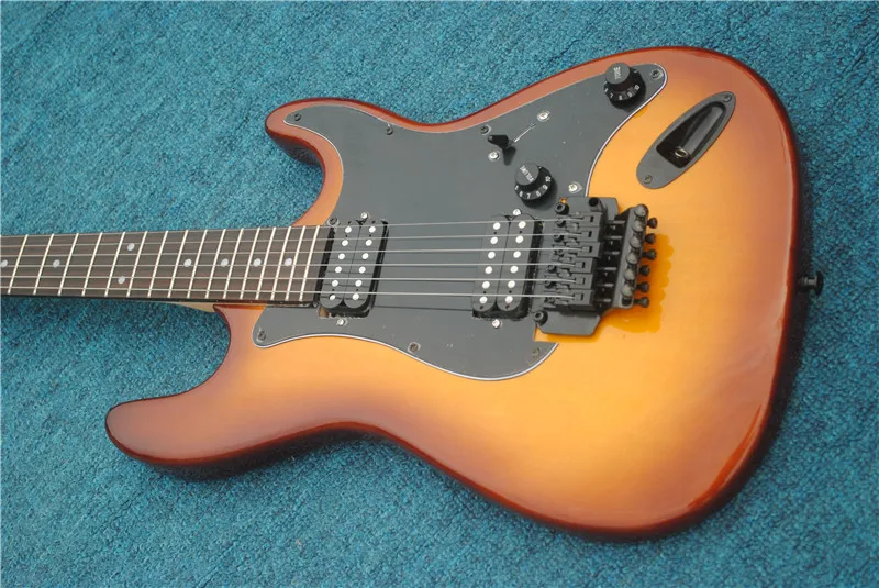 Завод на заказ Sunburst Body Floyd электрогитара с, черное оборудование, Floyd Rose, предложение по индивидуальному заказу
Завод на заказ Sunburst Body Floyd электрогитара с, черное оборудование, Floyd Rose, предложение по индивидуальному заказу