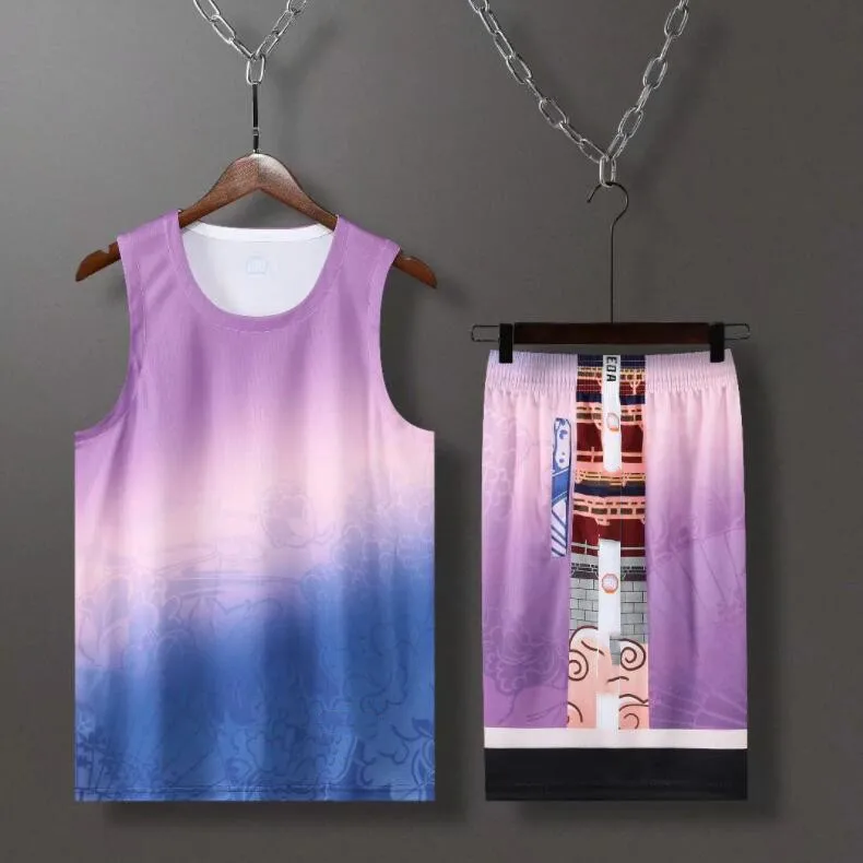 #855 L AO sleeveless shorts suit, surface printing, suitable for summer, breathable and comfortable
#855 L AO sleeveless shorts suit, surface printing, suitable for summer, breathable and comfortable