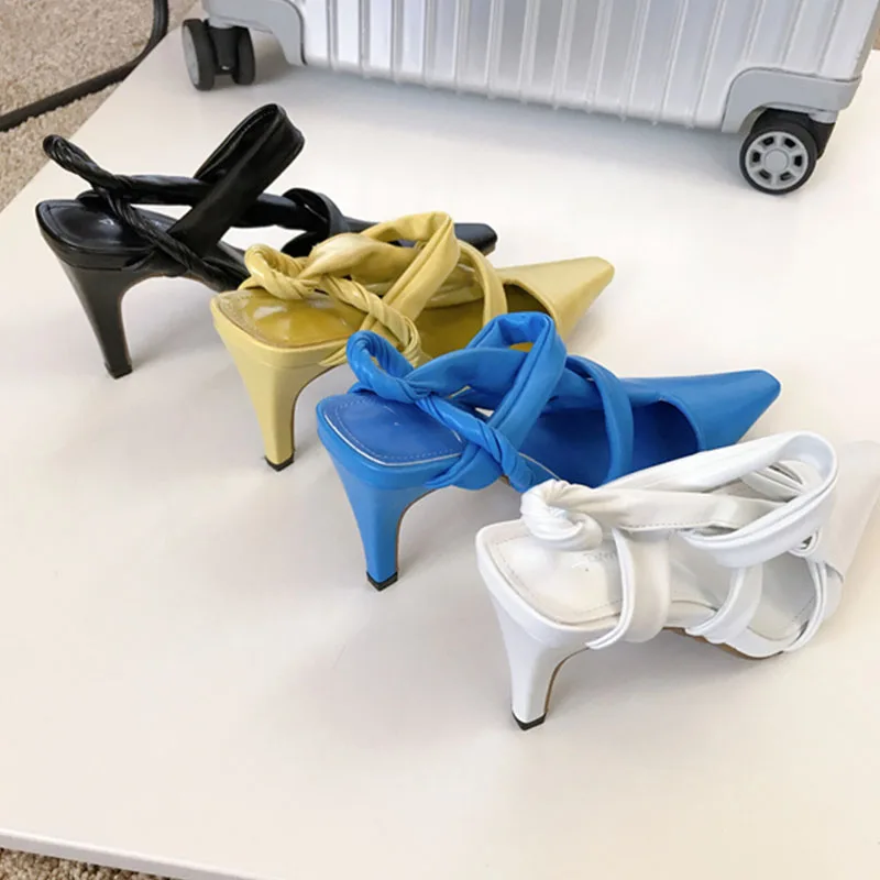 2021 New Brand Women Slingback Sandals Pointed Toe High Heel Elegant Pumps Shoes Slip On Mules For Party Dress Shoes Female New
2021 New Brand Women Slingback Sandals Pointed Toe High Heel Elegant Pumps Shoes Slip On Mules For Party Dress Shoes Female New