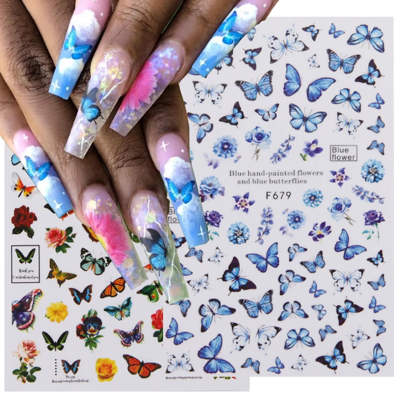 1pcs Rose Butterfly Nails Stickers Slider Letter Flowers Design 3D Transfer Decals DIY Tips Nail Art Decorations Manicure Wraps
1pcs Rose Butterfly Nails Stickers Slider Letter Flowers Design 3D Transfer Decals DIY Tips Nail Art Decorations Manicure Wraps