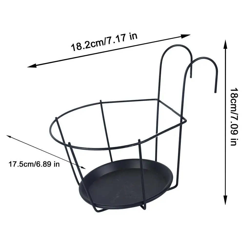 3pcs Iron Art Hanging Baskets Flower Pot Balcony Hanging Plant Round Racks Railing Fence Outdoor Window Bonsai Stand Decoration 
3pcs Iron Art Hanging Baskets Flower Pot Balcony Hanging Plant Round Racks Railing Fence Outdoor Window Bonsai Stand Decoration