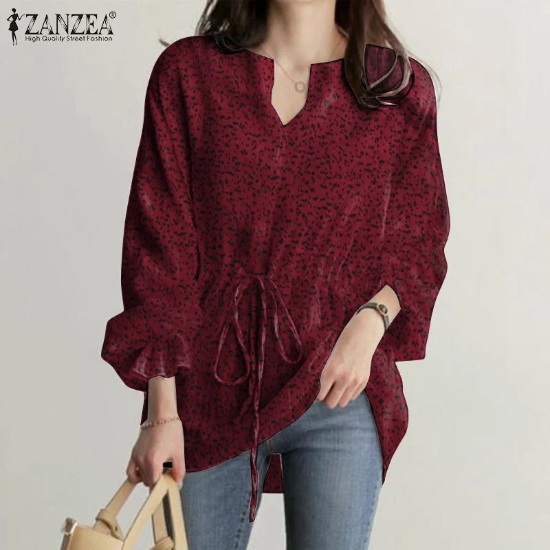 Flare Sleeve Blouse ZANZEA Autumn Women Leopard printed V-Neck Drawstring Waist Chemise Bohemian Casual Holiday Loose Blusas Top
Flare Sleeve Blouse ZANZEA Autumn Women Leopard printed V-Neck Drawstring Waist Chemise Bohemian Casual Holiday Loose Blusas Top