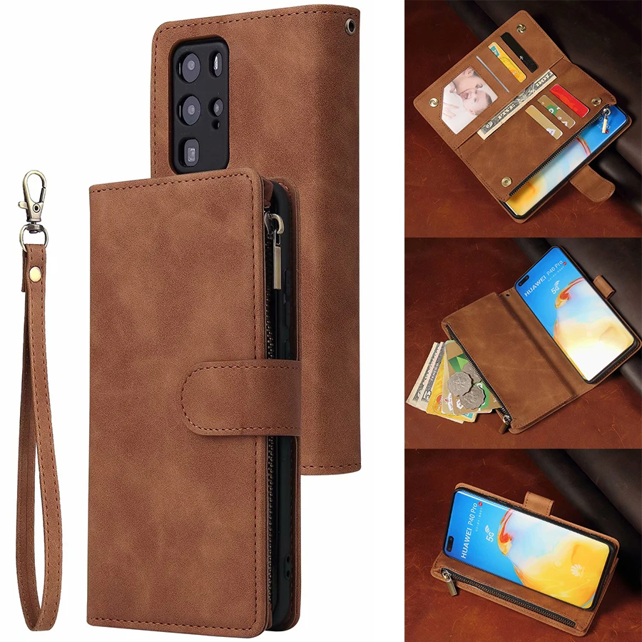 Кожаный чехол кошелек P30pro для Huawei P40 P30 Mate30 Lite Pro Honor 20i 10 20 Nova6se P Smart Plus 2019 телефона на
