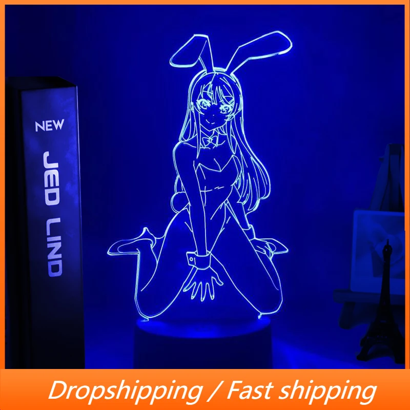 Anime Waifu Mai Sakurajima Led Night Light For Bedroom Decor Mai Light Gift For Friend Sakurajima Bunny Girl Led Lamp Anime Gift
Anime Waifu Mai Sakurajima Led Night Light For Bedroom Decor Mai Light Gift For Friend Sakurajima Bunny Girl Led Lamp Anime Gift
