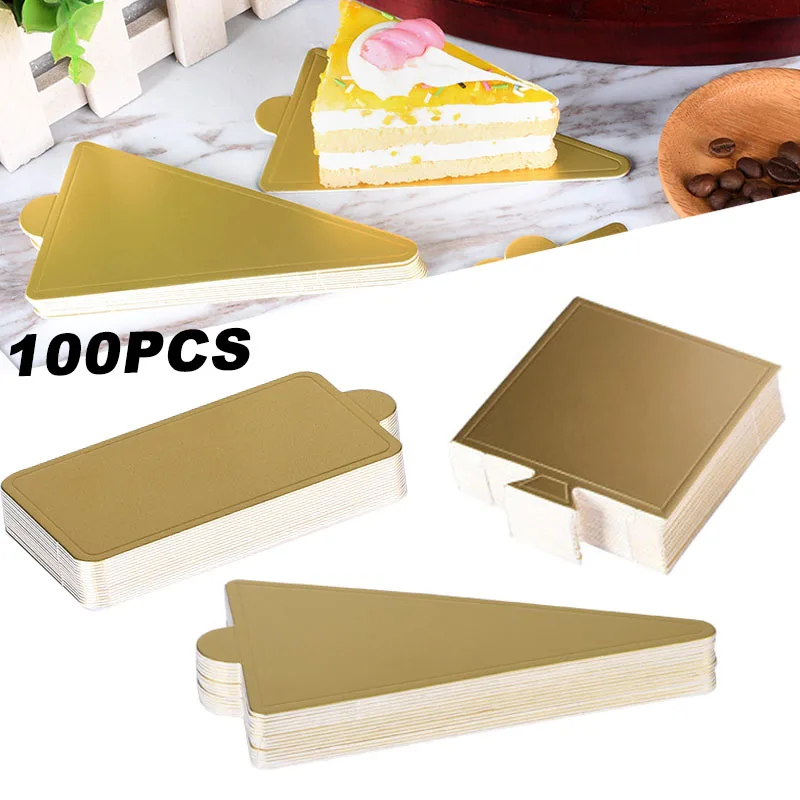 100pcs Cake Tray Triangle Mousse Cake Paper Tray Rectangle Cheese Bread Tray for Christmas Wedding Birthday Party Decor
100pcs Cake Tray Triangle Mousse Cake Paper Tray Rectangle Cheese Bread Tray for Christmas Wedding Birthday Party Decor
