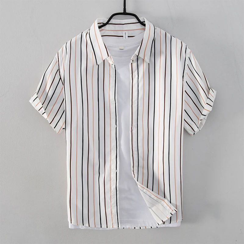 New style short sleeve summer striped shirt men casual trendy comfortable shirts for men chemise camisa tops mens clothes
New style short sleeve summer striped shirt men casual trendy comfortable shirts for men chemise camisa tops mens clothes