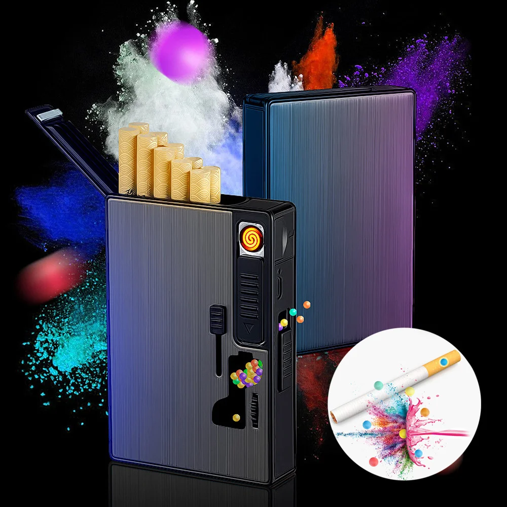 Upgrade DIY Smoking Cigarette Explosion Beads Pusher Pop-up Smoke Push-ball Box Smoke ice Beads Accessory Tools with Lighter
Upgrade DIY Smoking Cigarette Explosion Beads Pusher Pop-up Smoke Push-ball Box Smoke ice Beads Accessory Tools with Lighter