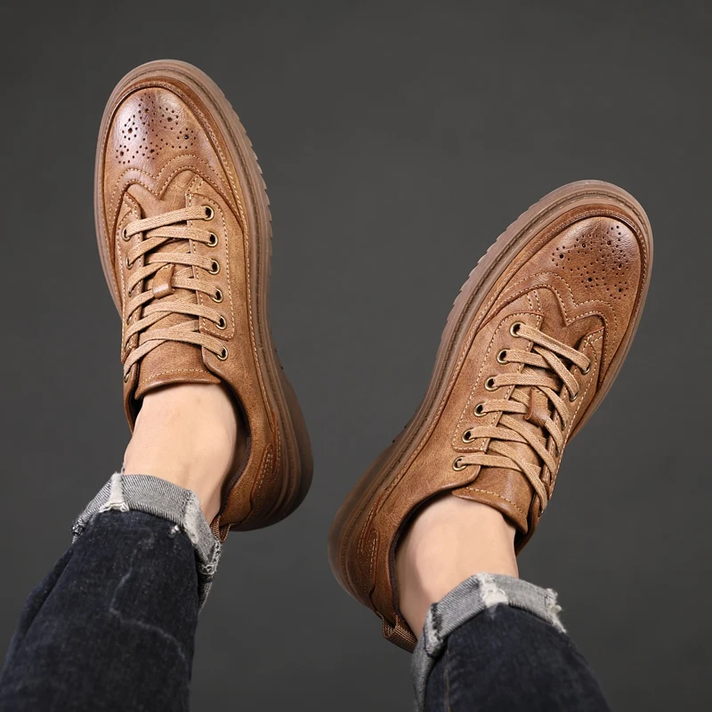 Модные мужские кроссовки Sapatenis Masculino, Мужская дышащая обувь, повседневные мужские кожаные деловые мужские кроссовки
Модные мужские кроссовки Sapatenis Masculino, Мужская дышащая обувь, повседневные мужские кожаные деловые мужские кроссовки