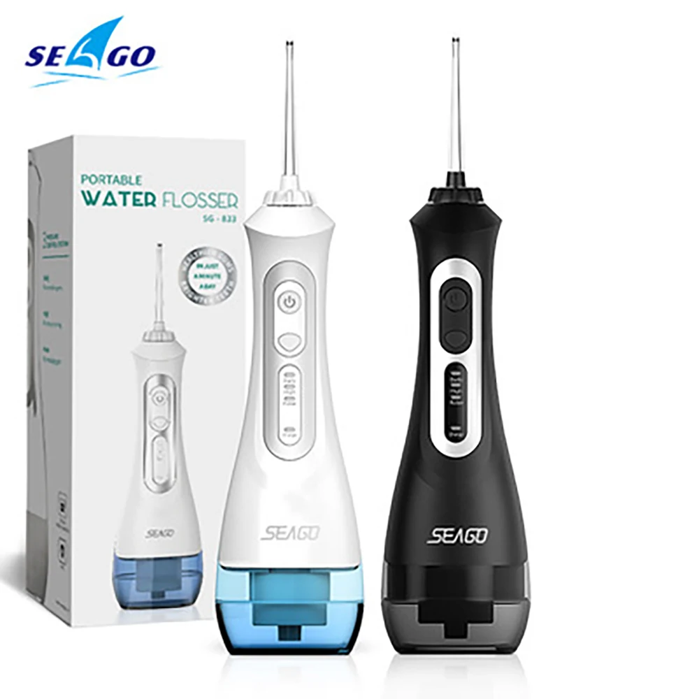 

IPX7 Oral Dental Irrigator Portable Water Flosser USB Rechargeable 3 Modes 200ML Capacitys Cleaning Teeth SG833 1500mAh Battery