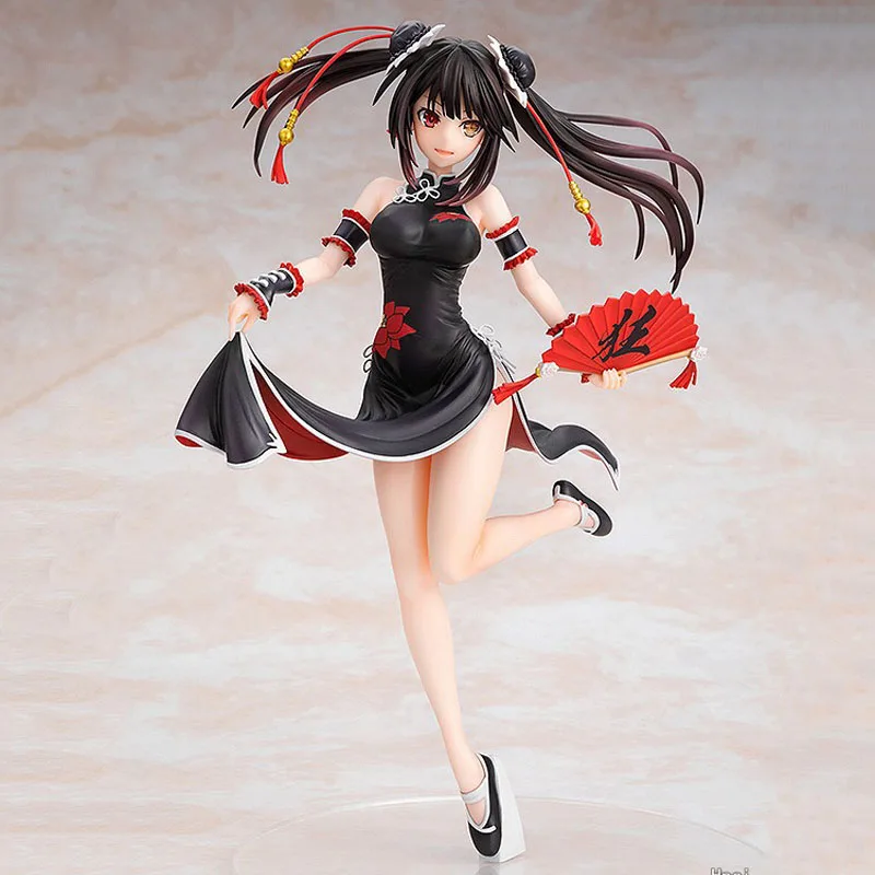

CAworks Date A Live Figrue 1/7 chara-ani Kurumi Tokisaki Nightmare China Dress PVC Action Figure Toy Collection Model Doll Gift
