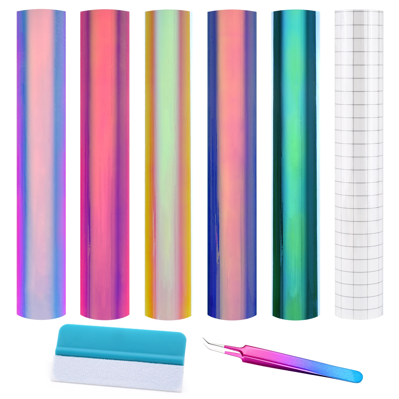 FOSHIO Opal Chrome Adhesive Vinyl Sheets PVC Glossy Film Sticker Wrapping Kit Car House DIY Tint Decal Decoration Styling Tools
FOSHIO Opal Chrome Adhesive Vinyl Sheets PVC Glossy Film Sticker Wrapping Kit Car House DIY Tint Decal Decoration Styling Tools