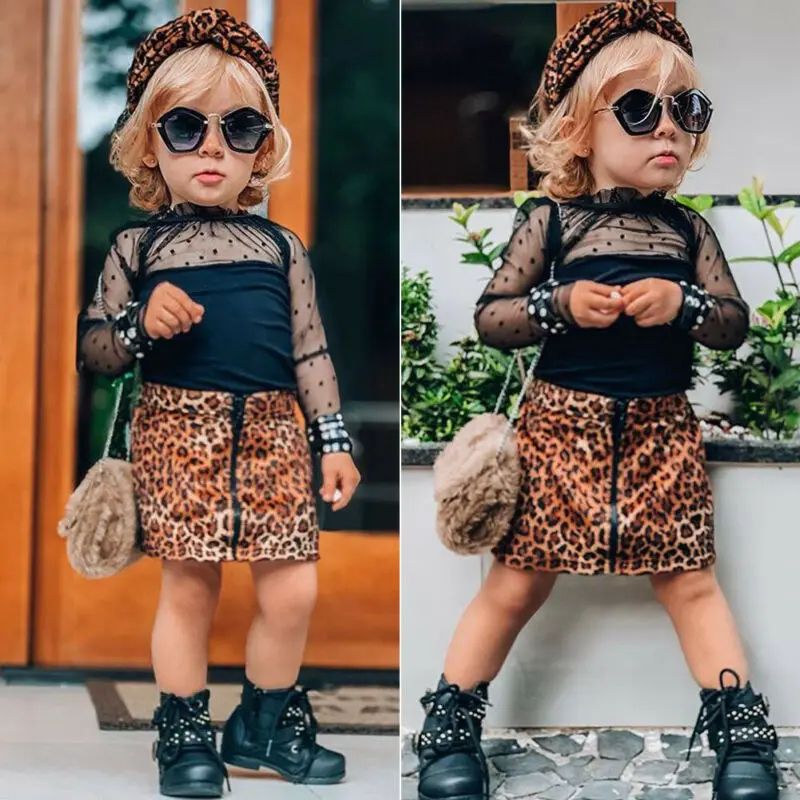 2Pcs Set 1-6Y Fashion Toddler Baby Girl Leopard Print Clothes Ruffles Lace Tops T Shirt Skirt Tracksuit Outfit
2Pcs Set 1-6Y Fashion Toddler Baby Girl Leopard Print Clothes Ruffles Lace Tops T Shirt Skirt Tracksuit Outfit