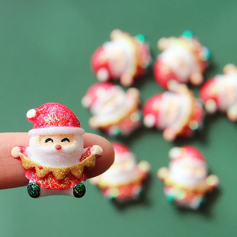 20pcs Christmas Decoration Flatback Resin Cabochon Kawaii Glitter Santa Claus Fit Phone Deco Parts DIY Scrapbooking Accessories
20pcs Christmas Decoration Flatback Resin Cabochon Kawaii Glitter Santa Claus Fit Phone Deco Parts DIY Scrapbooking Accessories