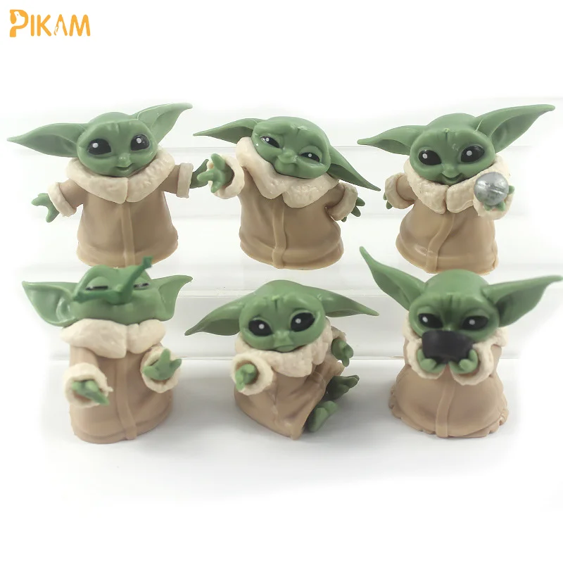 6pcs/set Star Warss Yodaa Figuras Mandaloriann Cute Baby Yodaa PVC Action Figure Toys Models Dolls Gifts For Childrens Friends
6pcs/set Star Warss Yodaa Figuras Mandaloriann Cute Baby Yodaa PVC Action Figure Toys Models Dolls Gifts For Childrens Friends