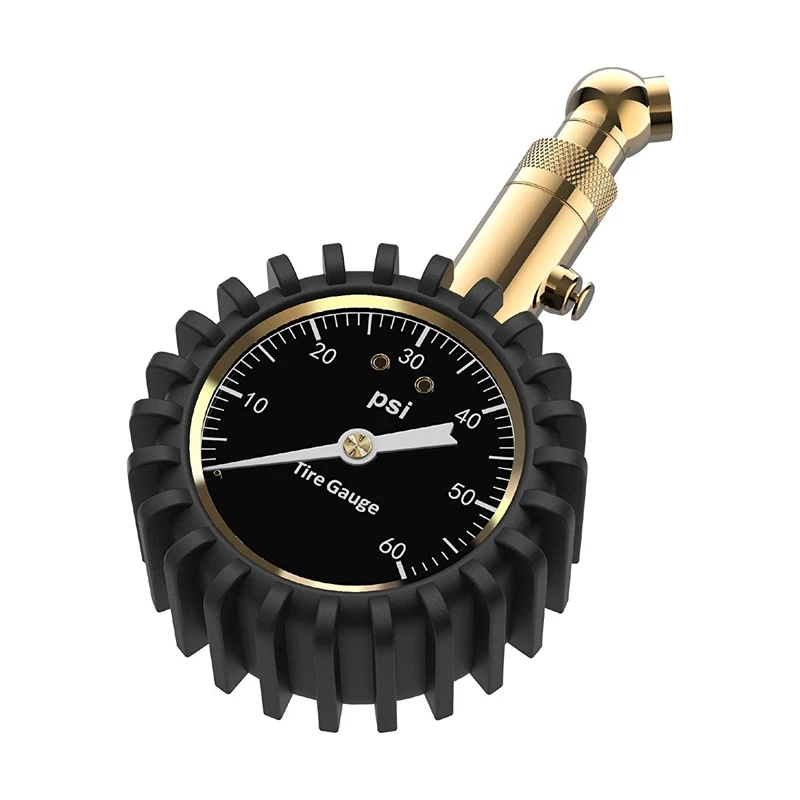 Tire Pressure Gauge - (0-60 PSI) Heavy Duty, Accurate with Glow Dial, Low - High Air Pressure Gauge
Tire Pressure Gauge - (0-60 PSI) Heavy Duty, Accurate with Glow Dial, Low - High Air Pressure Gauge