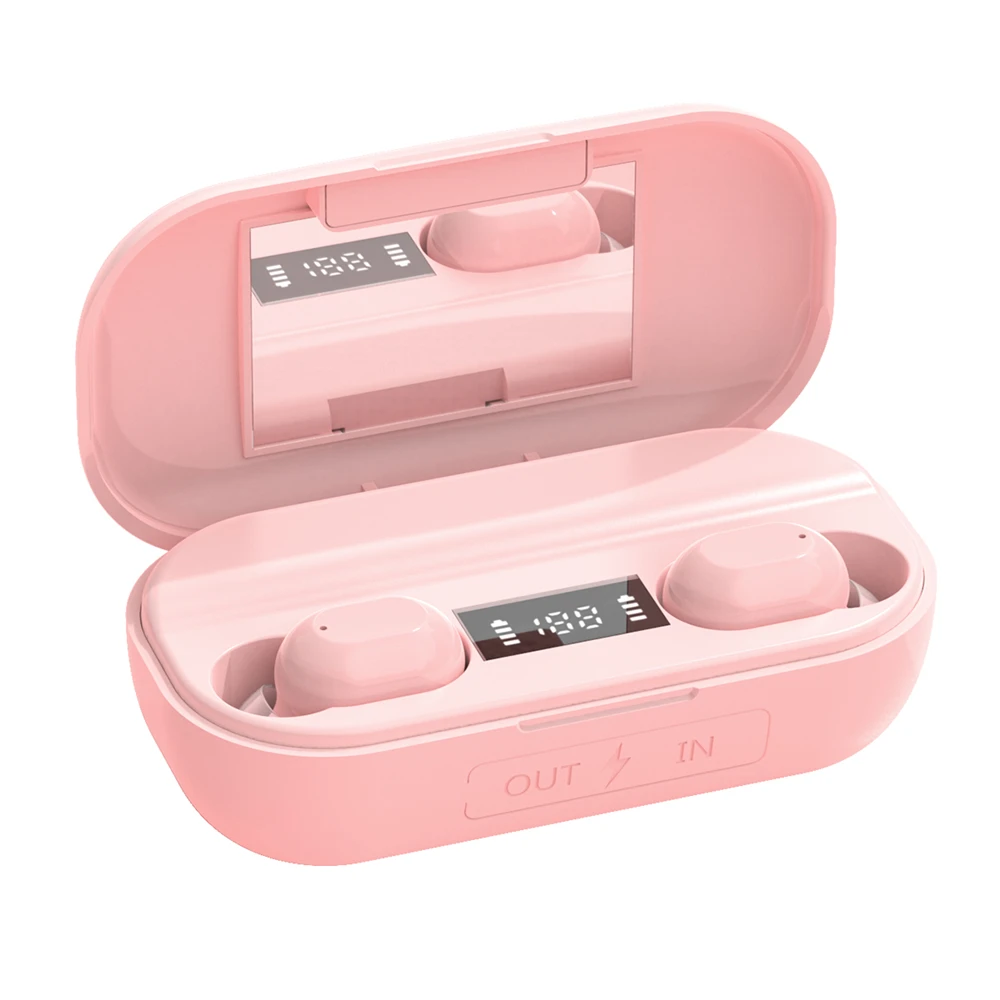 TWS Wireless Headphone Bluetooth Earphhones 3500 mAh Led Display Earbuds with Mirror Waterproof Bluetooth Headsets 
TWS Wireless Headphone Bluetooth Earphhones 3500 mAh Led Display Earbuds with Mirror Waterproof Bluetooth Headsets