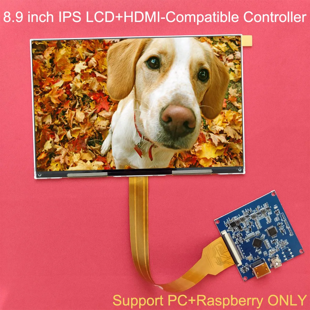8.9 inch 2560*1600 2k 1440p IPS lcd display with HDMI-compatible driver board for DIY DLP 3d printer Raspberry PI 3 PI 4b
8.9 inch 2560*1600 2k 1440p IPS lcd display with HDMI-compatible driver board for DIY DLP 3d printer Raspberry PI 3 PI 4b