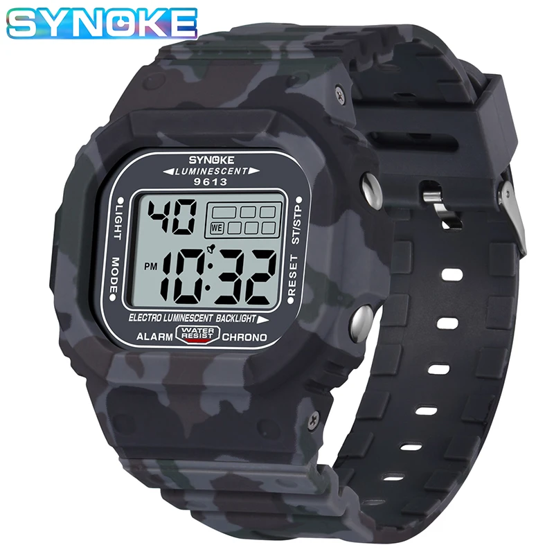 Sports Watch Men Waterproof Square Digital Watches Male SYNOKE Luxury Brand Men's Military Wristwatch Man 2020 relogio masculino
Sports Watch Men Waterproof Square Digital Watches Male SYNOKE Luxury Brand Men's Military Wristwatch Man 2020 relogio masculino