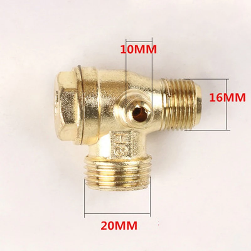 1Pcs 3 Port Aluminum Alloy Check Valve Brass Male Thread Check Valve Air Compressor Connector For Air Compressor
1Pcs 3 Port Aluminum Alloy Check Valve Brass Male Thread Check Valve Air Compressor Connector For Air Compressor