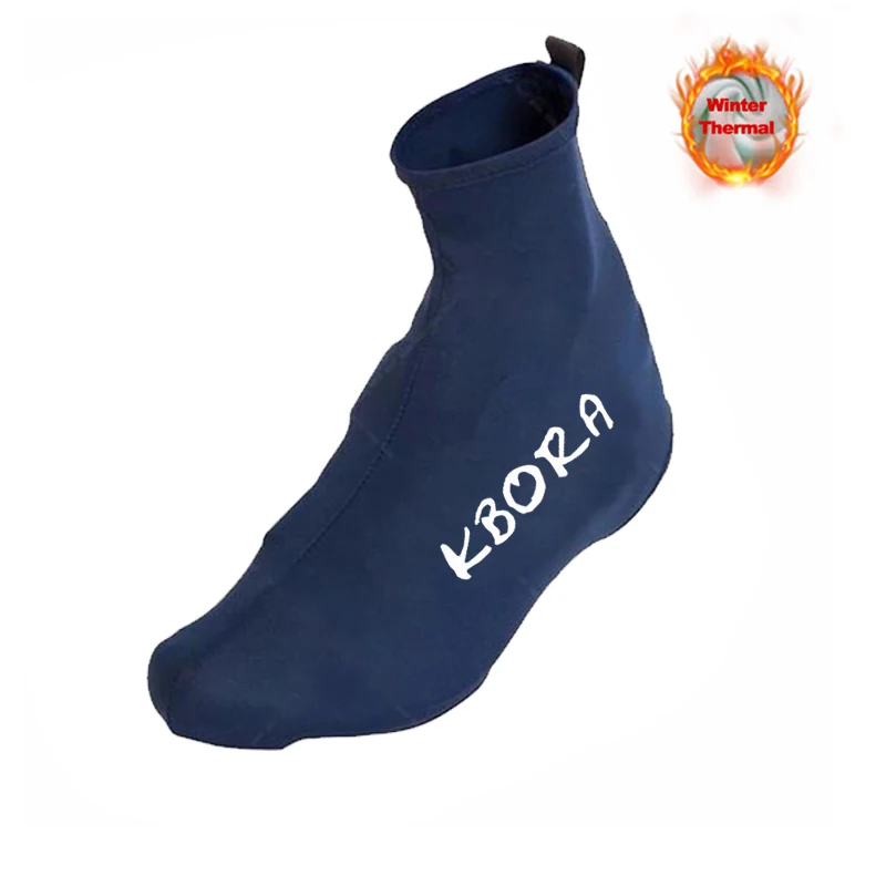 

KBORA 2021 Winter Thermal Cycling Shoe Cover Sport Men's Outdoor MTB Bike Bicycle Overshoes Cubre Ciclismo Cycling Shoe Cover