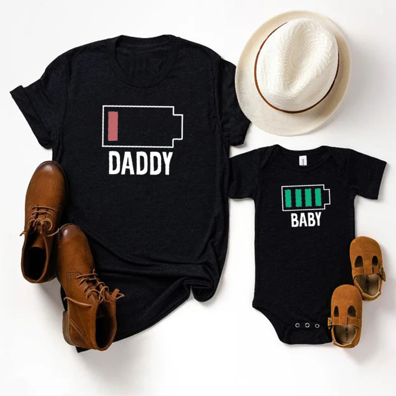Daddy Baby Battery Matching Shirt 2021 Father Baby Gift Set Boy Clothes Baby Girl Gift Fashion Print Family Matching Tee M
Daddy Baby Battery Matching Shirt 2021 Father Baby Gift Set Boy Clothes Baby Girl Gift Fashion Print Family Matching Tee M