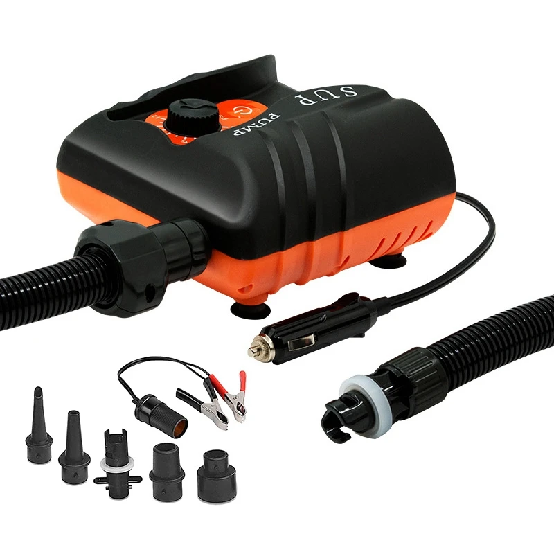 12V 16PSI High Pressure Pump Electric Inflatable Paddle Board Air Pump for Air Mattresses, Stand Up Paddle Boards
12V 16PSI High Pressure Pump Electric Inflatable Paddle Board Air Pump for Air Mattresses, Stand Up Paddle Boards