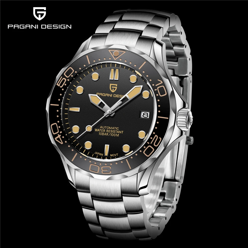 PAGANI DESIGN 2021 New brand Luxury automatic watch men mechanical wristwatches sapphire mirror waterproof 100M men Japan NH35 
PAGANI DESIGN 2021 New brand Luxury automatic watch men mechanical wristwatches sapphire mirror waterproof 100M men Japan NH35