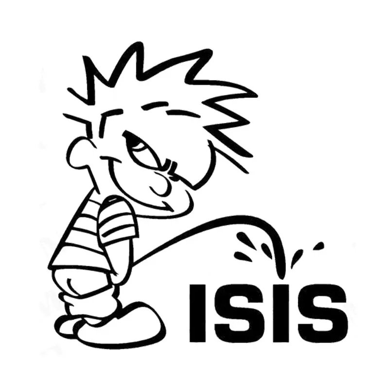 Creative Fashion Boy Pee ISIS Window Vinyl Car Sticker Sunscreen Waterproof,13cm*13cm
Creative Fashion Boy Pee ISIS Window Vinyl Car Sticker Sunscreen Waterproof,13cm*13cm