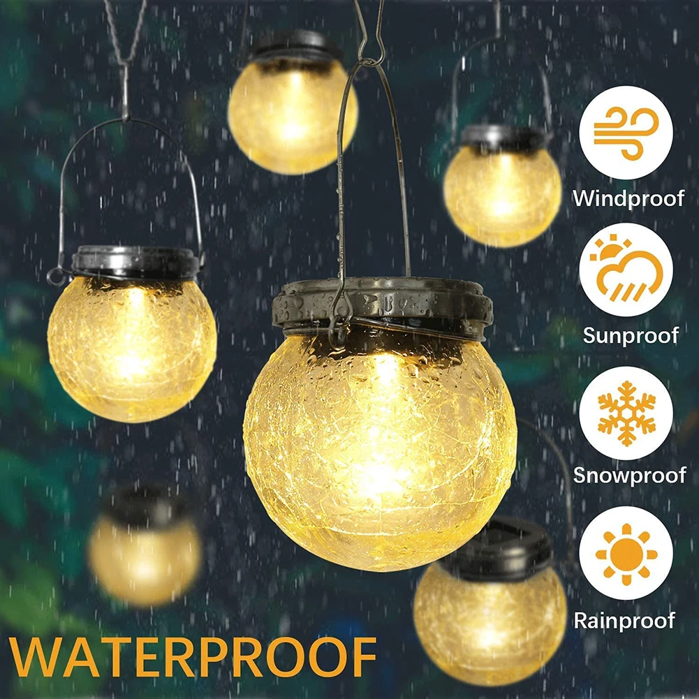 4Pcs LED Solar Lamp Outdoor Solar Powered Glass Ball String Lights Waterproof Lanterns Lights For Wedding Party Decoration
4Pcs LED Solar Lamp Outdoor Solar Powered Glass Ball String Lights Waterproof Lanterns Lights For Wedding Party Decoration