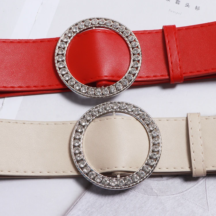 Non-Pin Buckle Rhinestone Waist Belt for Women 2020 Plain PU Leather Waistband Plus Size Adjustable Slim Corset Strap Cummerbund
Non-Pin Buckle Rhinestone Waist Belt for Women 2020 Plain PU Leather Waistband Plus Size Adjustable Slim Corset Strap Cummerbund