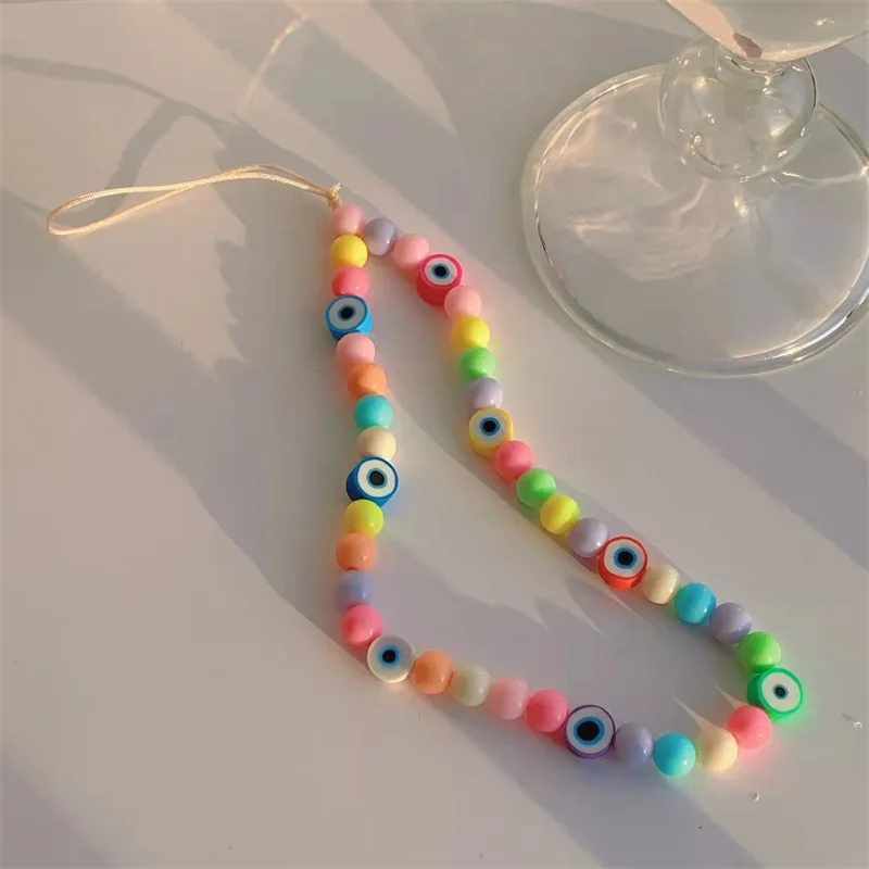 Bohemia Style Mobile Phone Lanyard 10mm Soft Pottery Mixed Color Eye Mobile Phone Chain Female Pendant
Bohemia Style Mobile Phone Lanyard 10mm Soft Pottery Mixed Color Eye Mobile Phone Chain Female Pendant