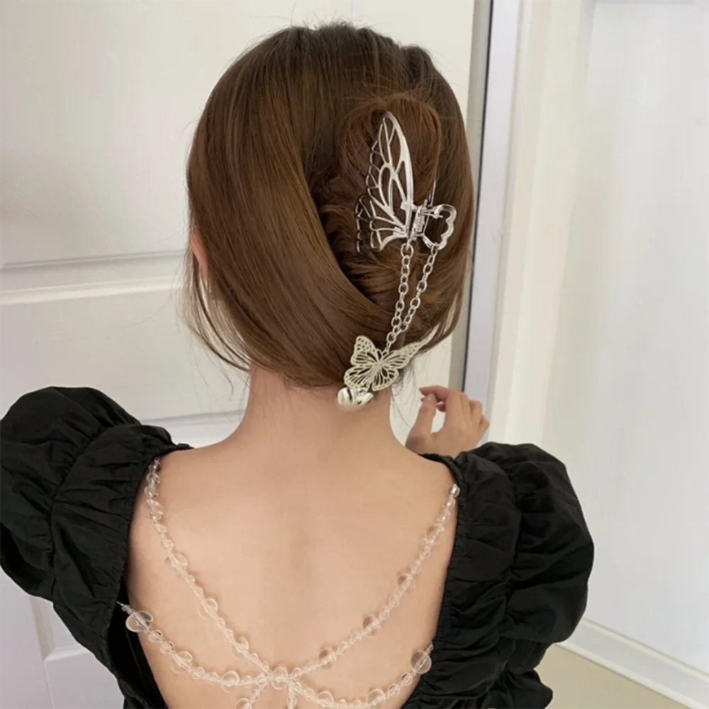 1pc Silver Hair Clips Vintage Long Tassel Butterfly Metal Hair Claw Love Pendant Crab Clips Party Accessories Jewelry for Women
1pc Silver Hair Clips Vintage Long Tassel Butterfly Metal Hair Claw Love Pendant Crab Clips Party Accessories Jewelry for Women
