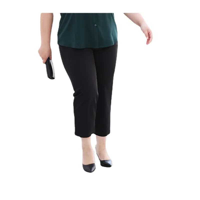Plus Size Women Pants Ankle Length Black High Stretch Summer Cropped Suit Trousers Big Yards 125kgs Wearable Dropshipping
Plus Size Women Pants Ankle Length Black High Stretch Summer Cropped Suit Trousers Big Yards 125kgs Wearable Dropshipping