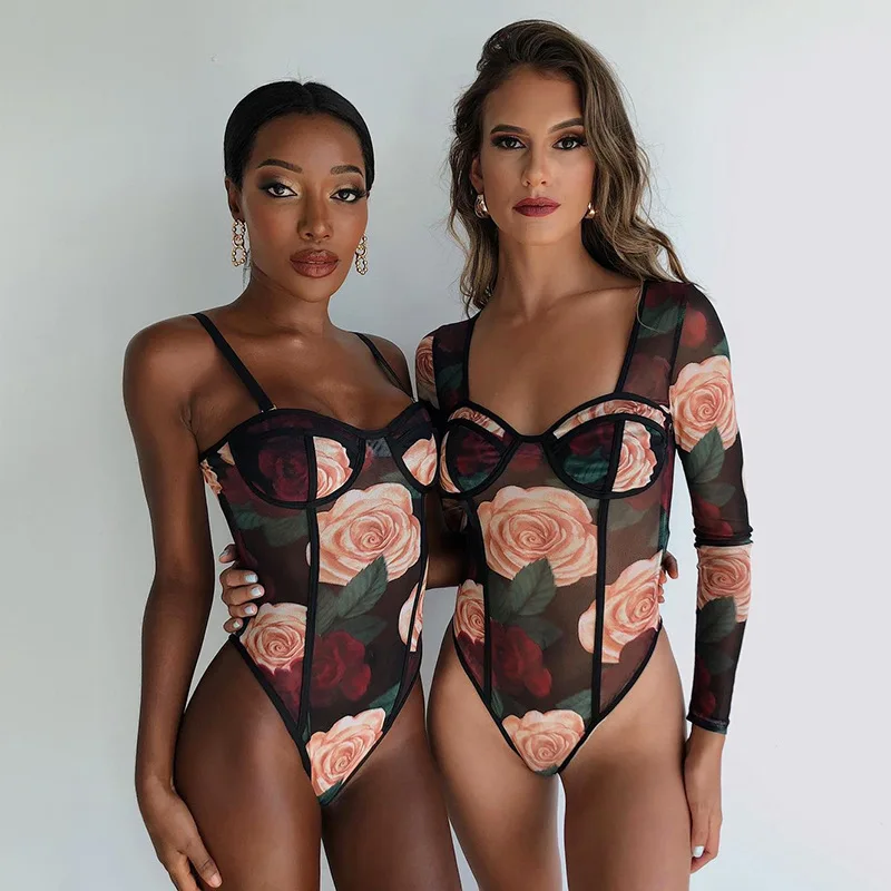 Elastic Sleeveless Flower Print Spring Outfits Shestyle 2021 Women Erotic Bodysuits Mesh Spaghetti Strap See Through Wrap Black
Elastic Sleeveless Flower Print Spring Outfits Shestyle 2021 Women Erotic Bodysuits Mesh Spaghetti Strap See Through Wrap Black