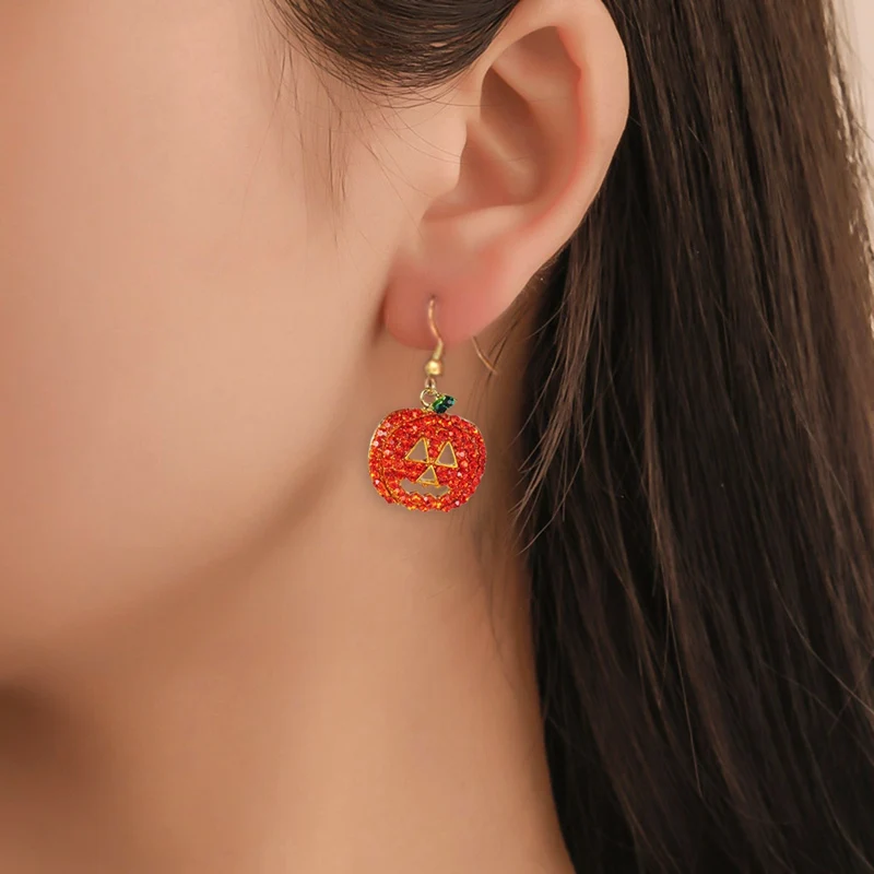 2020 New Ldies Fashion Creative Halloween Party Pumpkin Drop Earrings Halloween Earring Crystal For Women Jewelry Gifts
2020 New Ldies Fashion Creative Halloween Party Pumpkin Drop Earrings Halloween Earring Crystal For Women Jewelry Gifts