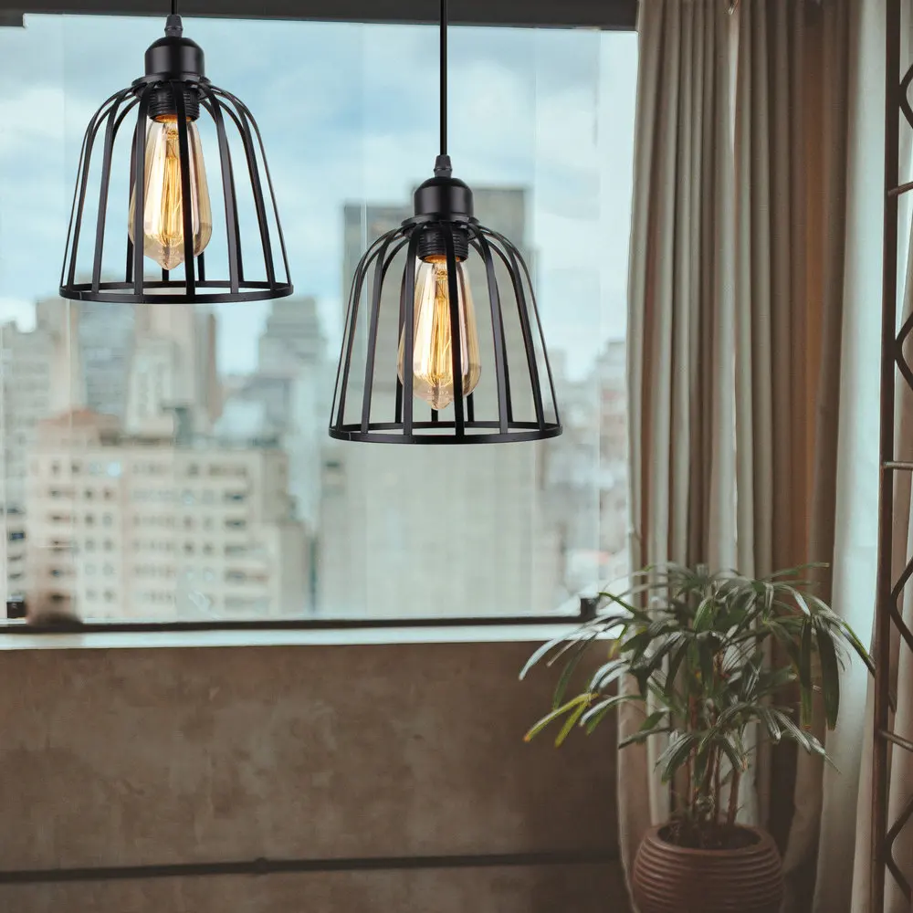 Modern Pendant Light LED Retro Hanging Lamp Industrial Loft Lighting Fixtures For Kitchen Bedroom Bar Decor Iron Art Lights E27
Modern Pendant Light LED Retro Hanging Lamp Industrial Loft Lighting Fixtures For Kitchen Bedroom Bar Decor Iron Art Lights E27